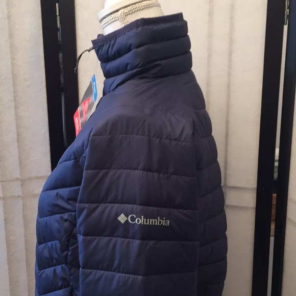 Columbia Blue Puffer Jacket Thermal Reflective Med - Picture 2 of 10